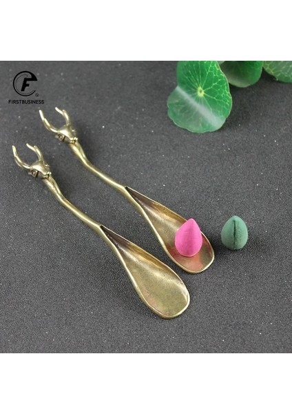 Geyik Kafası-31.8g Tarzı Yeni Çay Kaşığı Kürek Pirinç Bakır Geyik Kafası Kahve Siyah Çay Kaşığı Toz Çay Kaşığı Çay Takımı Çay Töreni Dondurma (Yurt Dışından)