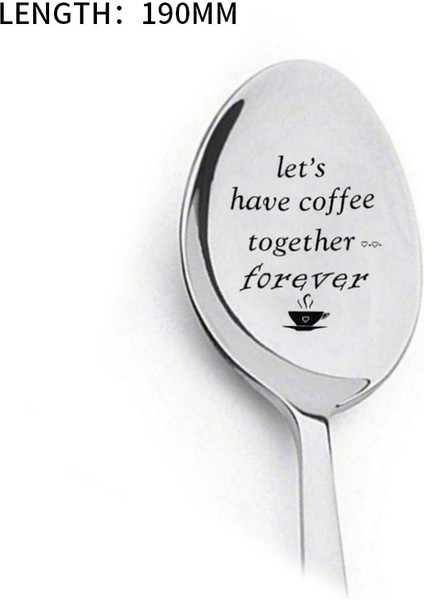 K Tarzı Yazı Kahve Kaşığı Uzun Sap Kahve Çay Dondurma Sofra Sevgililer Günü Tatlı Kaşığı Yeni Yıl Hediyesi Ev Kullanımı Çay Kaşığı (Yurt Dışından)