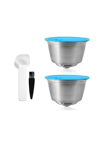 Koyu Haki Stili Recafımıl Eusable Crema Kahve Kapsülü ve Süt Filtresi Nescafe Dolce Gusto Kahve Makinesi Için Paslanmaz Çelik Espresso Pod Tamper (Yurt Dışından)