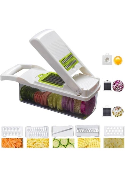B1 Stili Sebze Kesici Çok Fonksiyonlu 8 In 1 Sebze Dilimleme Havuç Patates Soğan Chopper Sepeti Rende Mutfak Aksesuarla Aracı (Yurt Dışından) fiyatları
