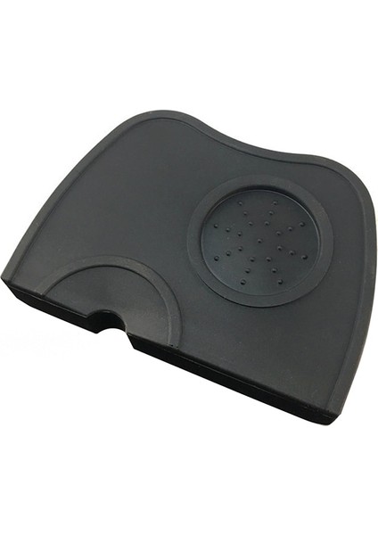 Single Black Mat Style Düz Tamperler Baz Basın Barista Espresso Kahve Tamper, Silikon Mat Dozaj Halkası ile Toz Bardak (Yurt Dışından)