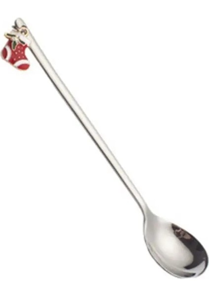 Gümüş-4 Tarzı Yeni Yıl Paslanmaz Noel Kaşığı Noel Hediyeleri Parti Masa Süsleri Süt Kahve Kaşığı Noel Mutfak Süslemeleri Yemek Takımı (Yurt Dışından)