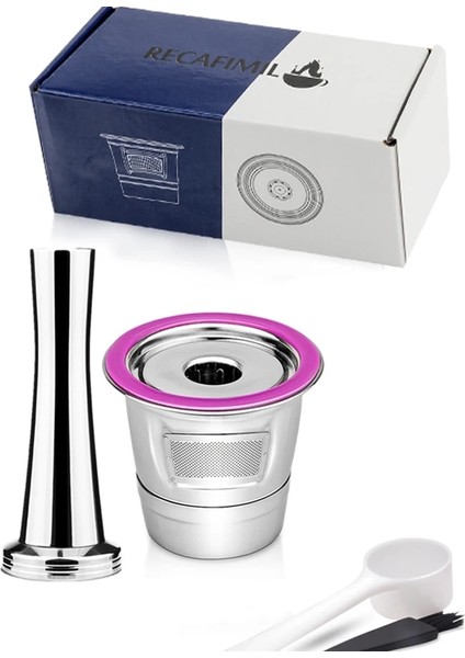 Açık Yeşil Tarzı Icafilas Paslanmaz Çelik Nespresso Kapsül Doldurulabilir Kare Delik Yeni Sürüm Sabotaj Yeniden Kullanılabilir Kahve Filt Pod Kahve Gereçleri Hediye (Yurt Dışından)