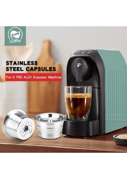 Açık Yeşil Tarzı Icafilas Paslanmaz Çelik Nespresso Kapsül Doldurulabilir Kare Delik Yeni Sürüm Sabotaj Yeniden Kullanılabilir Kahve Filt Pod Kahve Gereçleri Hediye (Yurt Dışından)
