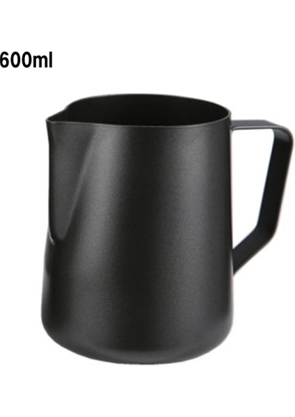 600ML Siyah Stil Paslanmaz Çelik Süt Köpürtme Sürahi Fincan Aracı Barista Araçları Kahve Moka Cappuccino Latte Süt Köpürtme Sürahi Sürahi Kahve Aracı (Yurt Dışından)