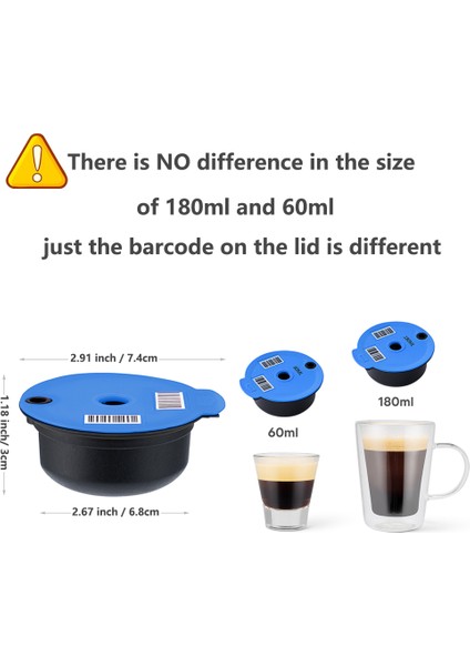 L1PC60ML Tarzı Bosch-S Makinesi Için Kapsül Kurcalama 60 ml ml Yeniden Kullanılabilir Kahve Kapsül Kapsülleri Tassimo Doldurulabilir Filtre Yapımcısı Pod (Yurt Dışından)