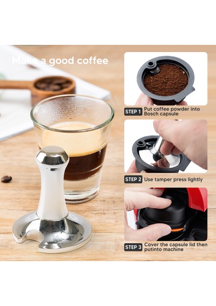 L1PC60ML Tarzı Bosch-S Makinesi Için Kapsül Kurcalama 60 ml ml Yeniden Kullanılabilir Kahve Kapsül Kapsülleri Tassimo Doldurulabilir Filtre Yapımcısı Pod (Yurt Dışından)