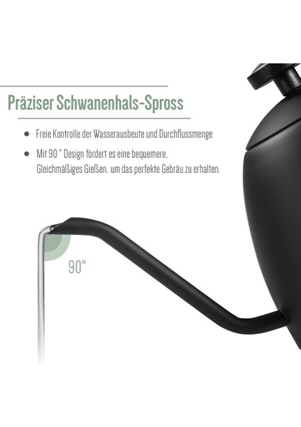 350ML Tarzı Soulhand Cezve Paslanmaz Çelik Üzerine Dökün Kahve Su Isıtıcısı Espresso Moka Pot Deve Boynu Damla Su Isıtıcısı Kuğu Boyunlu Su Demliği (Yurt Dışından)