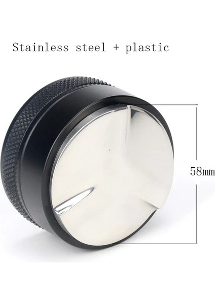 SIYAH-58MM-TREFOIL Stili Kulak Portafilter Barsetto Kahve Makinesi Için Dipsiz Filtre Paslanmaz Çelik Tutucu Ahşap Saplı Aksesuar (Yurt Dışından)