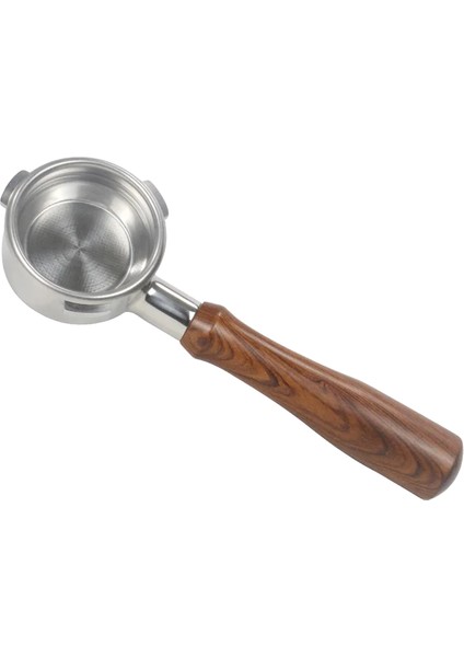 SIYAH-58MM-TREFOIL Stili Kulak Portafilter Barsetto Kahve Makinesi Için Dipsiz Filtre Paslanmaz Çelik Tutucu Ahşap Saplı Aksesuar (Yurt Dışından)