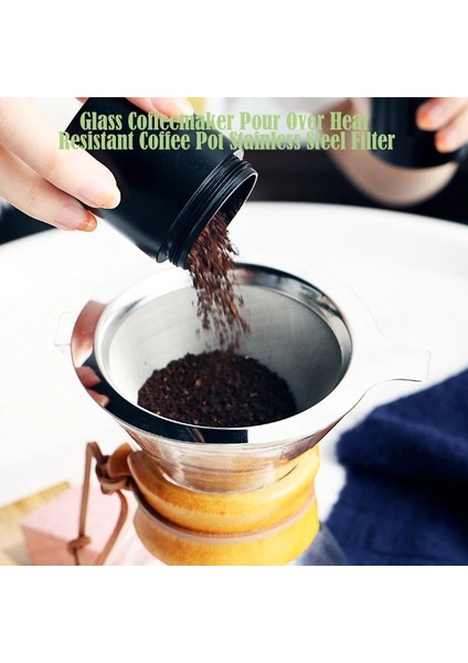 Filtre Stili Yok Isıya Dayanıklı Klasik Cam Cezveler Kahve Makinesi Kahve Makinesi Üzerine Dökün Paslanmaz Çelik Kahve Filtresi Damlama Potu 400ML (Yurt Dışından) modelleri