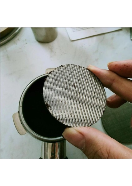58,5 mm 1 mm Kalın Stil Yeniden Kullanılabilir Kahve Filtre Ekranı Filtre Mesh Isıya Dayanıklı Barista Kahve Yapma Espresso Makinesi Için Filtre Ekranı Puck Ekranı (Yurt Dışından)