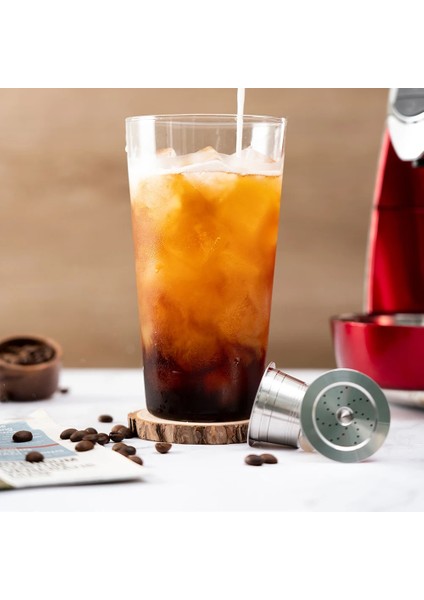 1CAFFITALY1TAMPER1SP Stili Icafilas Yeniden Kullanılabilir Paslanmaz Çelik Crema Kahve Kapsül Filtreleri Caffitaly Ruby Tchibo Cafeteira Espresso Makinesi Için Sabotaj Kaşığı (Yurt Dışından) modelleri