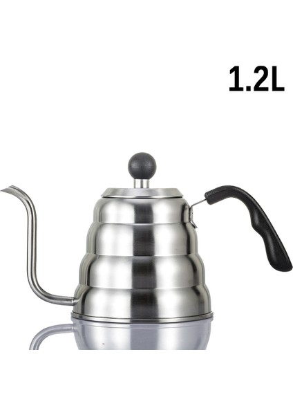 Su Isıtıcısı-1.2l Tarzı Kahve Damla Su Isıtıcısı Pot Termometre ile Paslanmaz Çelik Ince Ağız Deveboynu Cezve Damla Kahve Su Isıtıcısı 1l.2l Üzerine Dökün (Yurt Dışından)