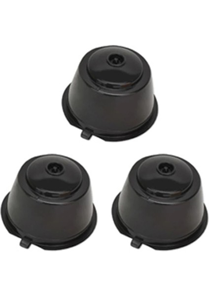 3 Adet Siyah Kapsül Tarzı Kapsül Kahve Filtresi Yeniden Kullanılabilir Kahve Kapsül Filtre Fincan Nescafe Için Doldurulabilir Kapaklar Kaşık Fırça Filtre Sepetleri Seti (Yurt Dışından)