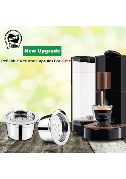 1 Tamper Style Aldı Expressi Doldurulabilir Kahve Kapsülü Pod Filtreleri Paslanmaz Çelik Cafeteira Için K-Ücreti Doldurulabilir Verismo Kapsülünü Yükseltme (Yurt Dışından) modelleri