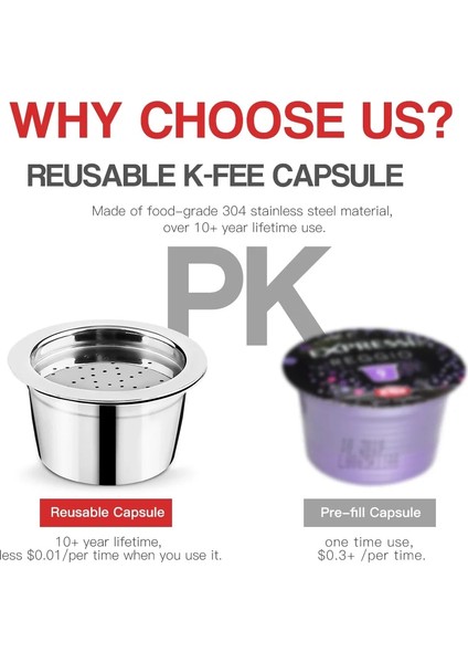 1 Tamper Style Aldı Expressi Doldurulabilir Kahve Kapsülü Pod Filtreleri Paslanmaz Çelik Cafeteira Için K-Ücreti Doldurulabilir Verismo Kapsülünü Yükseltme (Yurt Dışından) fırsatları