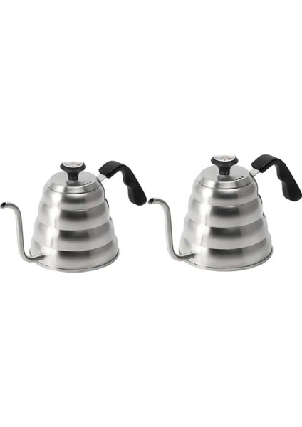 1200ML Stili Paslanmaz Çelik Üzerine Dökün Kahve Su Isıtıcısı Termometre Yalıtımlı Saplı Deve Boynu Çaydanlık Kahve Makinesi (Yurt Dışından) modelleri