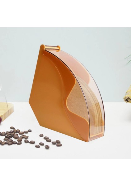 Siyah Stil El Damla Kahve Filtresi Kağıt Tutucu Depolama Rafı Akrilik Kapaklı Dispenser Depolama Barista Araçları (Yurt Dışından) modelleri