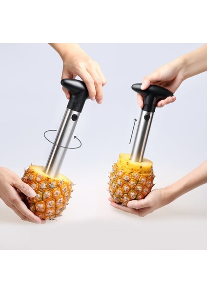 Lmetjma Premium Ananas Tart Paslanmaz Çelik Ananas Tart Dilimleme Kalın Premium Soyucu Kesici Mutfak Gadget KC0243 (Yurt Dışından) fiyatları