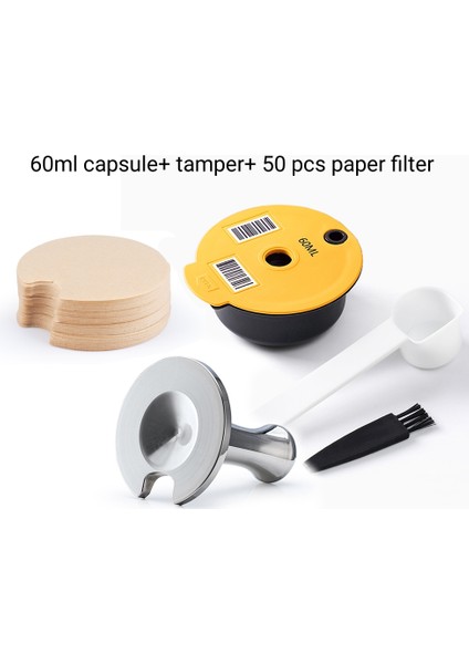 60ML-T-F Tarzı ml Bosch Tassimo Bosch Makinesi Için Yeniden Kullanılabilir Kahve Kapsülü Doldurulabilir Filtre Bardak Pod Espresso Makinesi ml (Yurt Dışından)