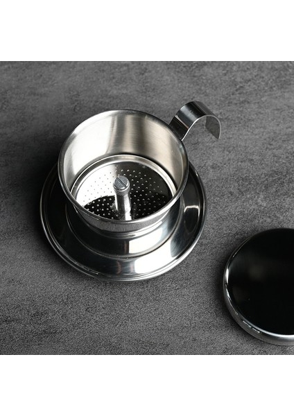 Siyah Stil Paslanmaz Çelik Vietnamca Kahve Damla Filtreli Fincan Taşınabilir Geleneksel Vietnam Kahve Makinesi Kahve Demleme Aracı Ofis Ev Için (Yurt Dışından)