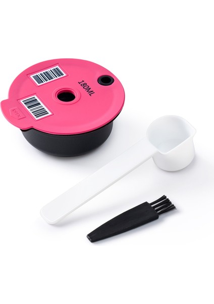 Pembe Tarzı 60ML Yeniden Kullanılabilir Kahve Kapsül Podları Nespresso Kahve Kapsülü Pod Slicone Kapak Bosch Tassimo ml ile Uyumlu (Yurt Dışından)