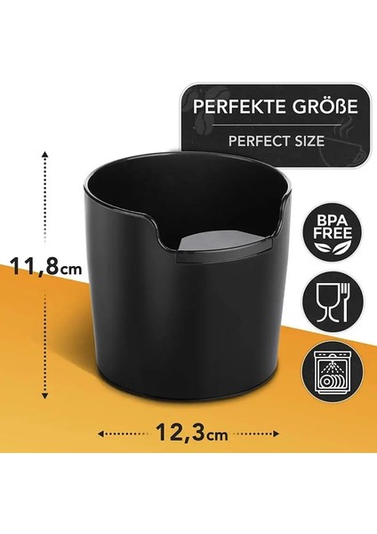 1 Parça Tarzı Kahve Knock Box Şok Emici Espresso Saplı Çöp Kutusu Kahve Telvesi Konteyner Kahve Öğütme Knock Box Kalıntı Çöp Kutusu (Yurt Dışından) fırsatları