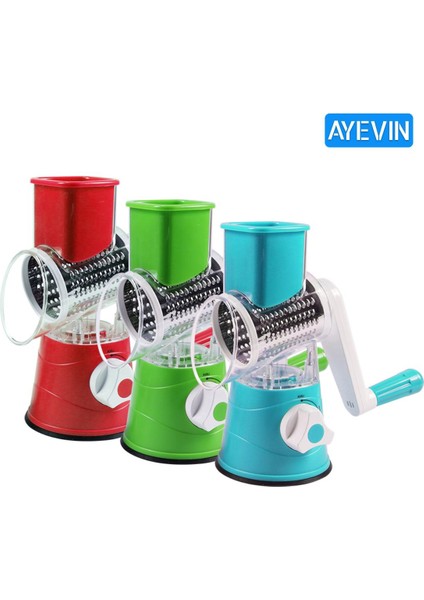 Yeşil Stil Manuel Sebze Kesici Dilimleme Çok Fonksiyonlu Yuvarlak Mandoline Dilimleme Patates Peynir Mutfak Aletleri Mutfak Aksesuarları (Yurt Dışından) modelleri