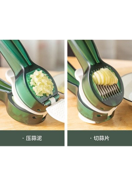 Yeşil Stil Mutfak Aksesuarları 2 In 1 Çok Fonksiyonlu Sarımsak Presi Manuel Sarımsak Kıyma Doğrama Sarımsak Araçları Kıyma Doğrama Zencefil Sıkacağı (Yurt Dışından) fiyatları