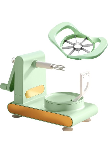 C Tarzı Manuel Meyve Kesici Dilimleme Paslanmaz Çelik Bıçaklar Çok Fonksiyonlu El-Kranklı Meyve Soyucu Elma Dilimleme Tart Kesici (Yurt Dışından)