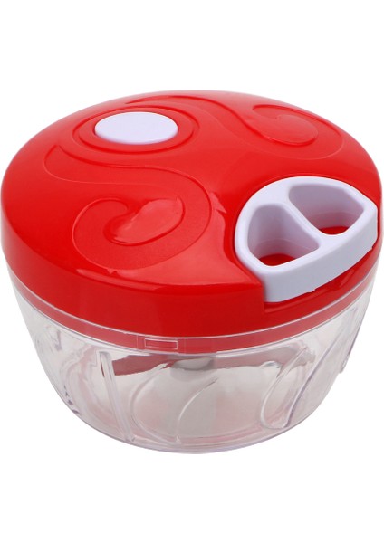 Kırmızı Stil Çok Fonksiyonlu Manuel Halat Mutfak Robotu Sarımsak Soğan Dilimleme Kesici Mutfak Alet Kıyma Dilimleme Parçalayıcı El Kıyıcı (Yurt Dışından)