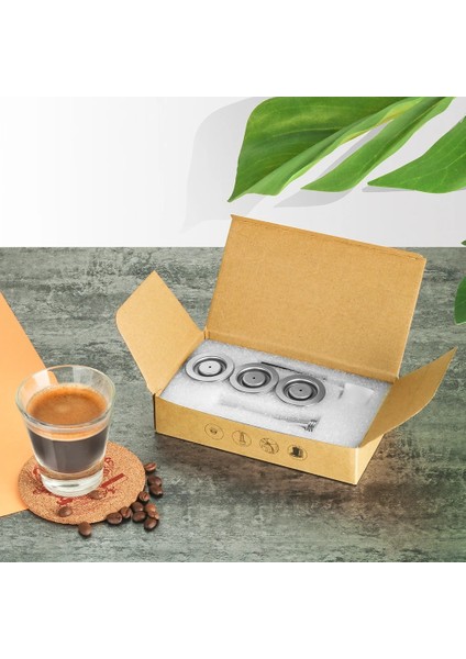 2 Kapsül Stili Icafilas Çevre Dostu Ambalaj Nespresso Doldurulabilir Kapsül Pod Espresso Crema Maker Için Yeniden Kullanılabilir Kahve Kapsülü (Yurt Dışından) modelleri