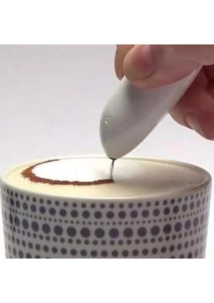 Y Tarzı Yaratıcı Elektrikli Latte Sanat Kalem Kahve Kek Baharat Kalem Kek Dekorasyon Kalem Kahve Oyma Kalem Pişirme Pasta Araçları (Yurt Dışından) fırsatları