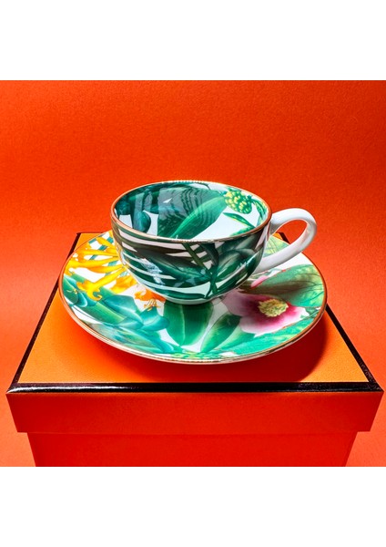 No.22 Tarzı Zarif At Kahve Fincanı Seramik Kupa Fincan Tabağı Seti Kahvaltı Öğleden Sonra Çay Bardağı Yaratıcı Drinkware Ev Ofis Mutfak Süt Çay Kupa (Yurt Dışından)