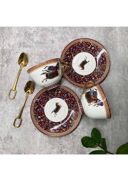 No.22 Tarzı Zarif At Kahve Fincanı Seramik Kupa Fincan Tabağı Seti Kahvaltı Öğleden Sonra Çay Bardağı Yaratıcı Drinkware Ev Ofis Mutfak Süt Çay Kupa (Yurt Dışından)