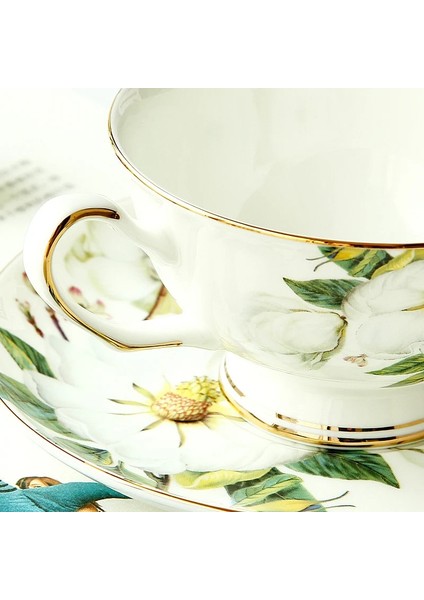 1 Fincan 1 Tabak Tarzı 220ML, Fincan Tabağı ile Ince Kemik Çini Çay Bardağı Seti, Kamelya Tasarım Tasse A Cafe Seramik Fincan, Espresso Kahve Fincanları, Fincan ve Altlık (Yurt Dışından) modelleri