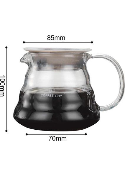 360ML Tarzı Sürahi Damlama Cezve Kahve Su Isıtıcısı Bira Barista Percolator Bardağa Dökün Menzil Kahve Sunucusu 360ML 600ML 800ML Şeffaf (Yurt Dışından)
