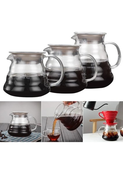 360ML Tarzı Sürahi Damlama Cezve Kahve Su Isıtıcısı Bira Barista Percolator Bardağa Dökün Menzil Kahve Sunucusu 360ML 600ML 800ML Şeffaf (Yurt Dışından)