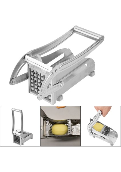 Küçük Stil Patates Şerit Kesici Ev Pratik Paslanmaz Çelik Mutfak Alet Sebze Aletleri Salatalık Kesme Makinesi Er Dilim (Yurt Dışından) modelleri