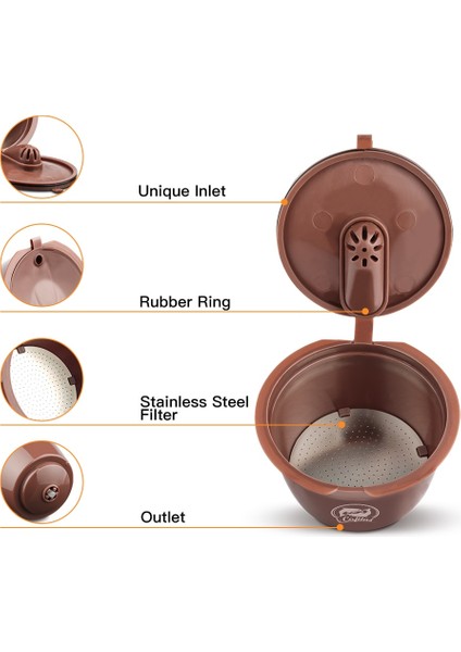 Açık Sarı Stil Icafilasdripper Crema Kahve Kapsül Filtresi Dolce Gusto Cafeteira Doldurulabilir Yeniden Kullanılabilir Kahve Fincanı Sepetleri Için Yükseltme 3. (Yurt Dışından) fiyatları