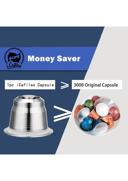 1 Tamper Style Icafilas Doldurulabilir Kahve Kapsülleri Nespresso ile Uyumlu Yeniden Kullanılabilir Kapsüller Inissia Capsula Nespresso Yeniden Kullanılabilir (Yurt Dışından) fiyatları