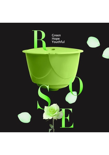 1 Yeşil Kapsül Stili Dolce Gusto Kahve Makinesi Için Yeniden Kullanılabilir Kahve Kapsülü Capsula De Café Rose Style (Yurt Dışından)