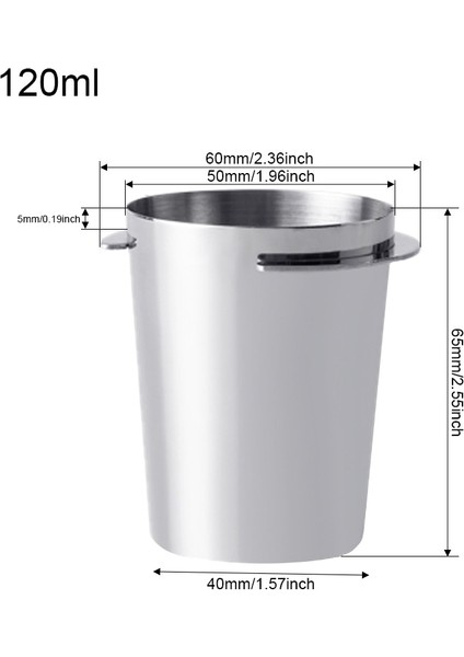 51MM 120ML Cup 2 Style Kahve Sabotaj Düz Tamper Tabanı Barista Espresso Presi, Silikon Mat Dozaj Halkası Toz Bardağı (Yurt Dışından)