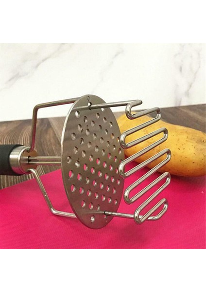 Paslanmaz Çelik Itici Patates Ezici Geniş Ezme Plakalı Pürüzsüz Patates Püresi Meyve Sebze Araçları Basın Kırıcı (Yurt Dışından) fırsatları