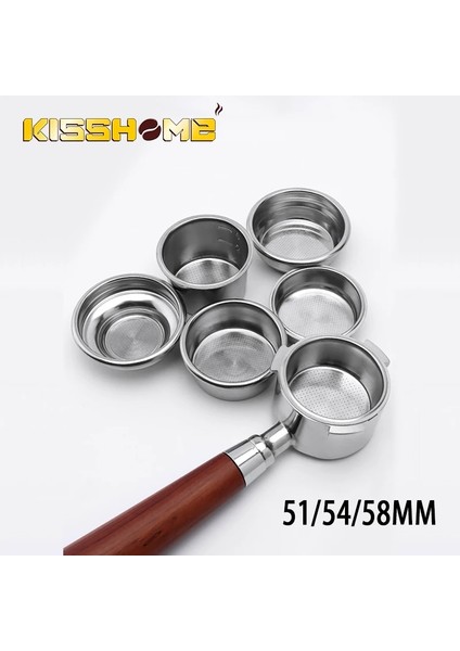 51 Mm-1 Fincan Stili Kahve Filtresi 1cup 2cup Temiz Fincan Delonghibreville Aksesuarları Için Basınçsız Portafilter Sepeti (Yurt Dışından) indirimleri