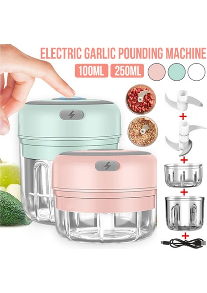 250ML Stili Mutfak Aksesuarları Alet Elektrikli Sarımsak Ezici Zencefil Somun Kırıcı Et Kıyma Gıda Parçalayıcı Doğrama Sarımsak Araçları Makinesi (Yurt Dışından) fiyatları