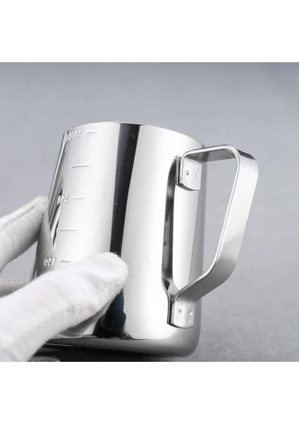 350ML Stili Eworld Paslanmaz Çelik Süt Köpürtme Sürahisi Espresso Kahve Kupa Sürahi Barista Craft Kahve Cappuccino Bardak Latte Pot (Yurt Dışından) fırsatları