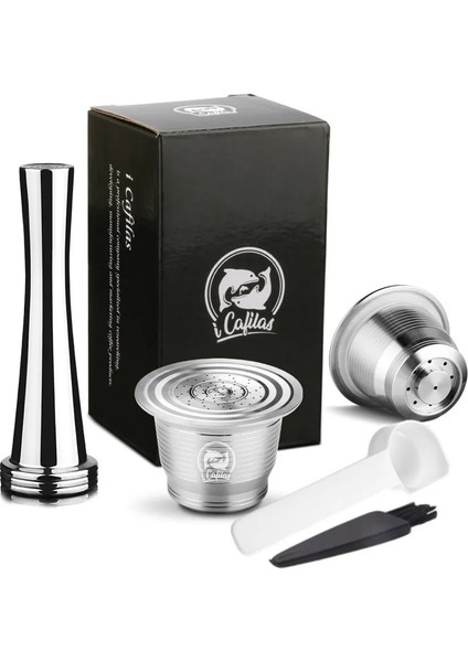 2cup 1kurcalama Stili Nespresso Doldurulabilir Kapsül Kahve Filtresi Pod Için Dozaj Halkalı Sabotaj Nespresso Kapsül Yeniden Kullanılabilir (Yurt Dışından)