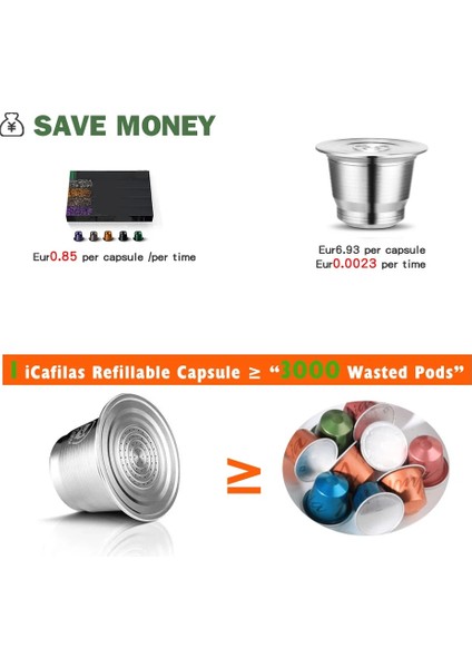2cup 1kurcalama Stili Nespresso Doldurulabilir Kapsül Kahve Filtresi Pod Için Dozaj Halkalı Sabotaj Nespresso Kapsül Yeniden Kullanılabilir (Yurt Dışından) modelleri
